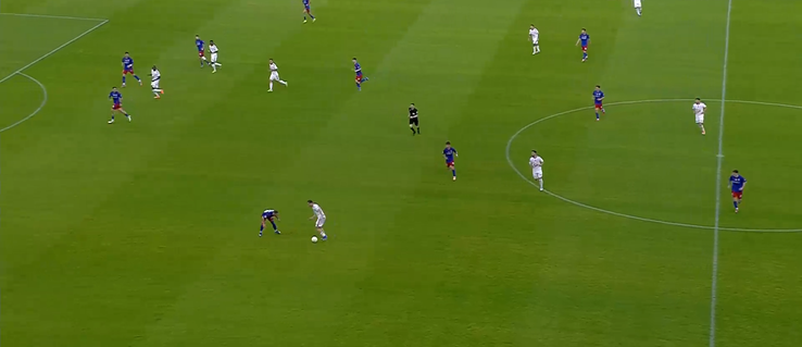 Gol din rabona în Steaua - Sepsi // Captură foto: Digi Sport 1
