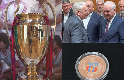 „«Steau» București, apoi Steaua «Budapest». După finală, întreaga lume a reținut numele campioanei” » Eroilor de la Sevilla le-au fost înmânate monede aniversare