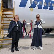 Victor Pițurcă ți Ștefan Iovan, reîntâlnire emoționantă după 40 de ani cu echipajul Tarom care i-a adus de la Sevilla / Facebook Steaua București