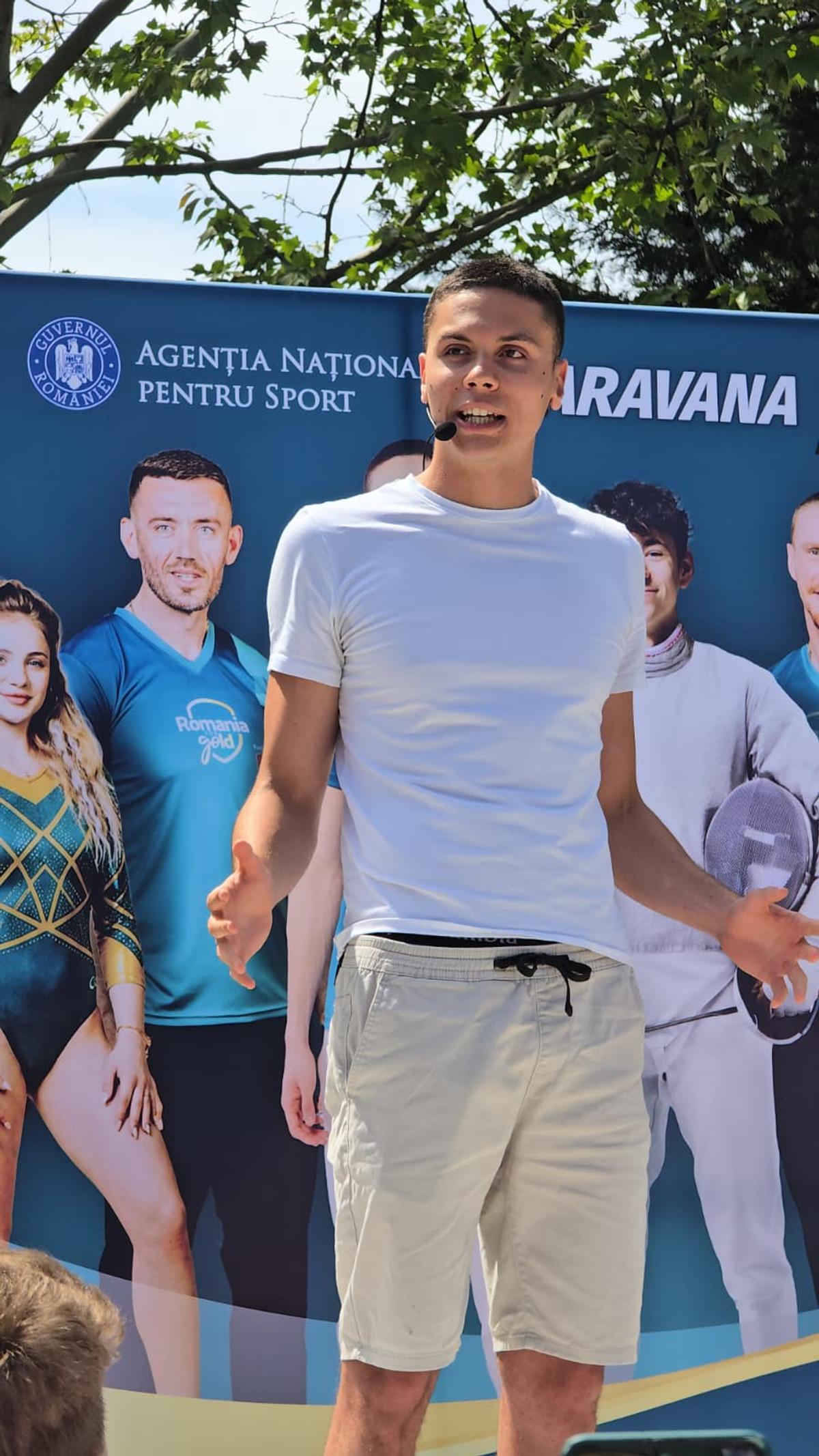 David Popovici, prezent la lansarea caravanei BeActive 2026