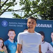David Popovici, prezent la lansarea caravanei BeActive 2026/Foto: Bogdan Fechită (GSP.ro)