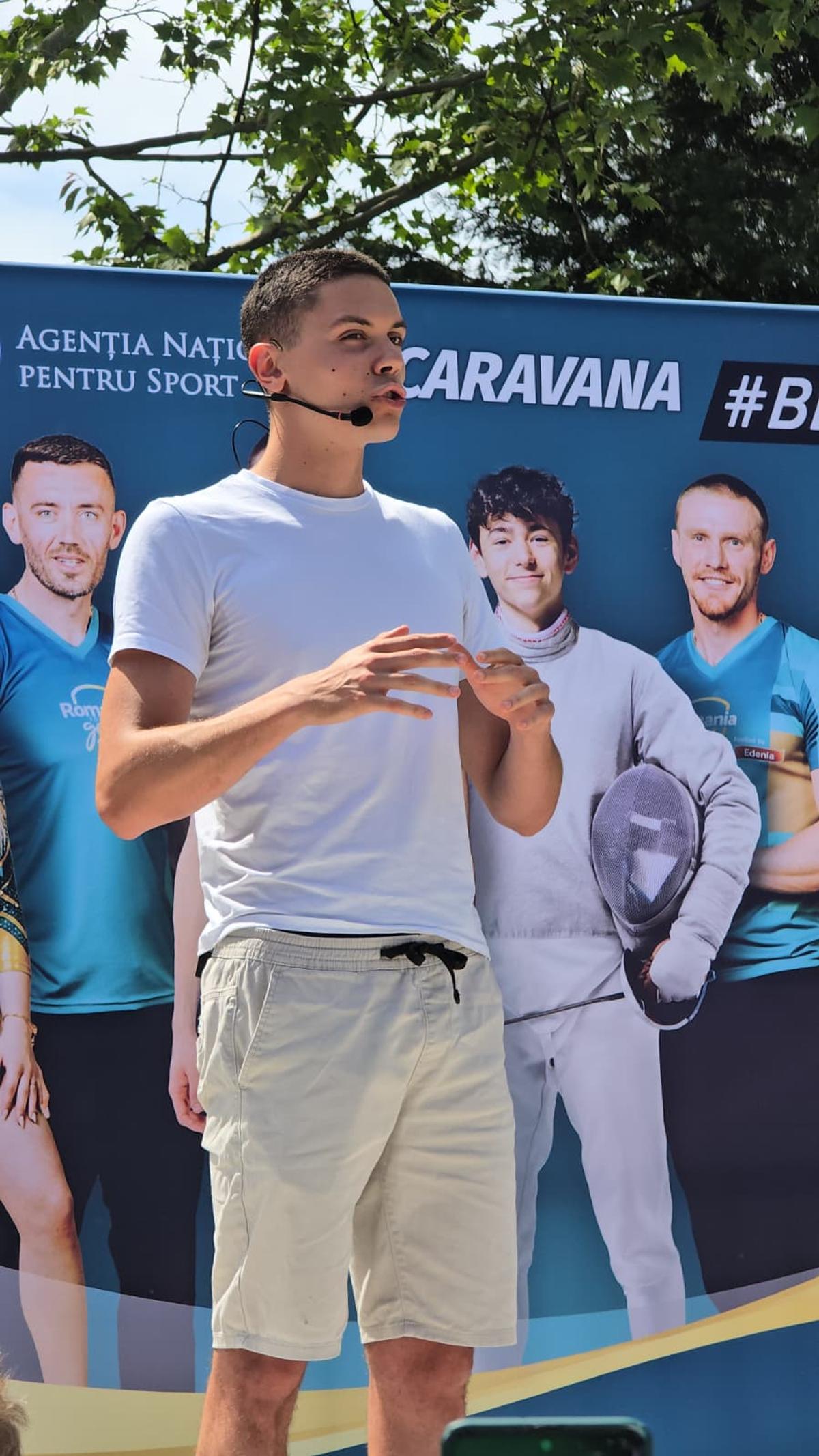 David Popovici, prezent la lansarea caravanei BeActive 2026