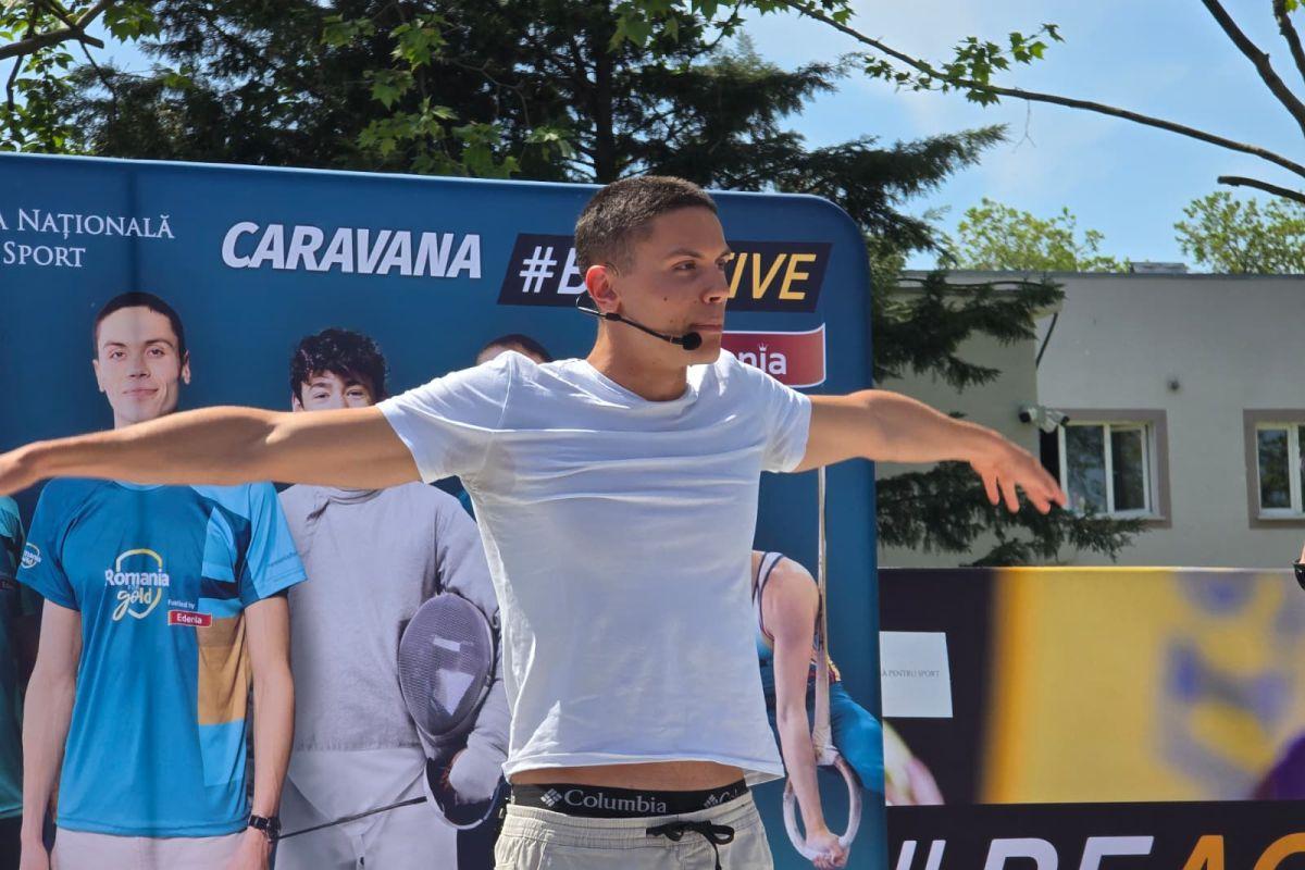 David Popovici a fost prezent la un eveniment de promovare a mișcării și sportului, iar 400 de copii i-au fost alături: „Îmi amintesc de mine la vârsta lor”