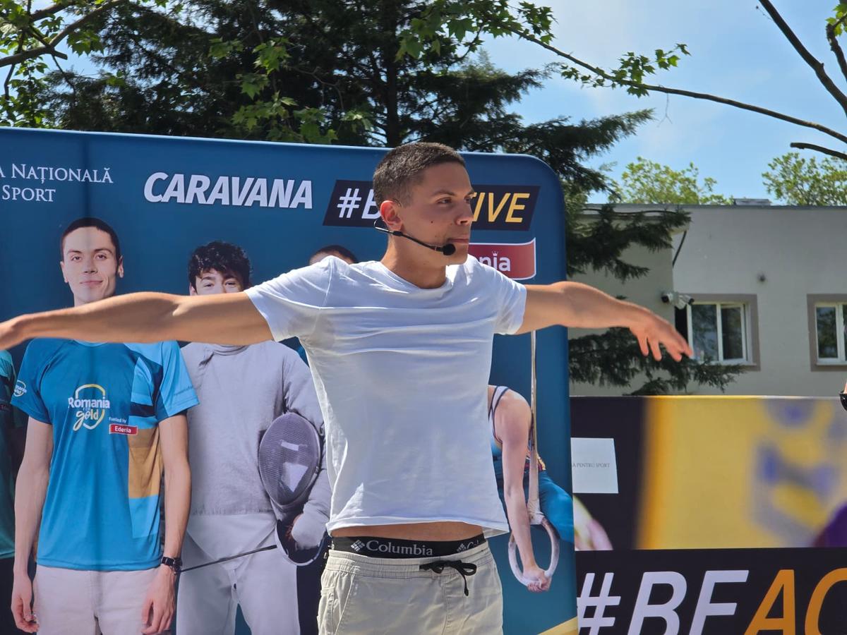 David Popovici, prezent la lansarea caravanei BeActive 2026
