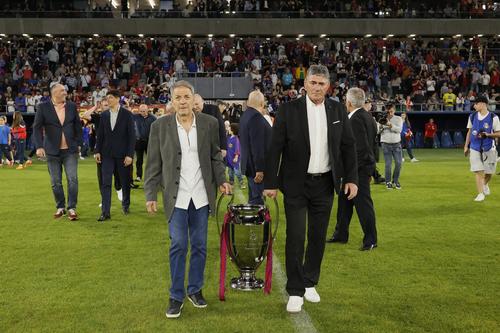 Tudorel Stoica și Ștefan Iovan - Sărbătoare la 40 de ani de la finala de la Sevilla // FOTO: Cristi Preda (GSP.ro)