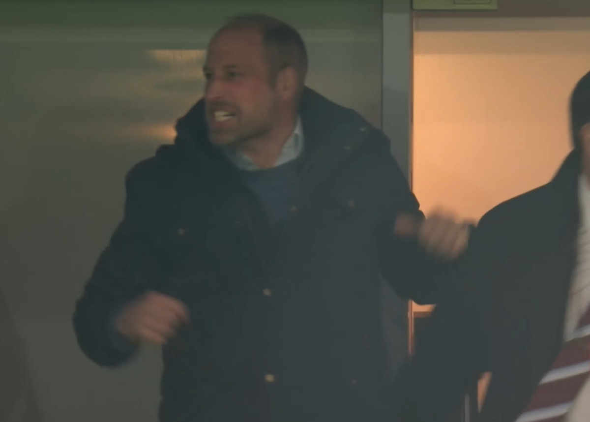 Imagini senzaționale! Prințul William a „explodat” după golul din duelul european dintre două echipe din Premier League