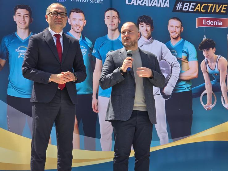 David Popovici, prezent la lansarea caravanei BeActive 2026/Foto: Bogdan Fechită (GSP.ro)