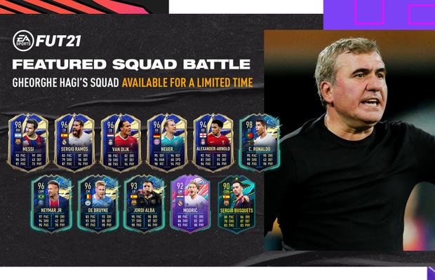 Hagi a reînființat „Luceafărul” în FIFA 21! Mbappe și Salah, doar pe banca de rezerve! Cum arată primul „11” ales de „Rege”