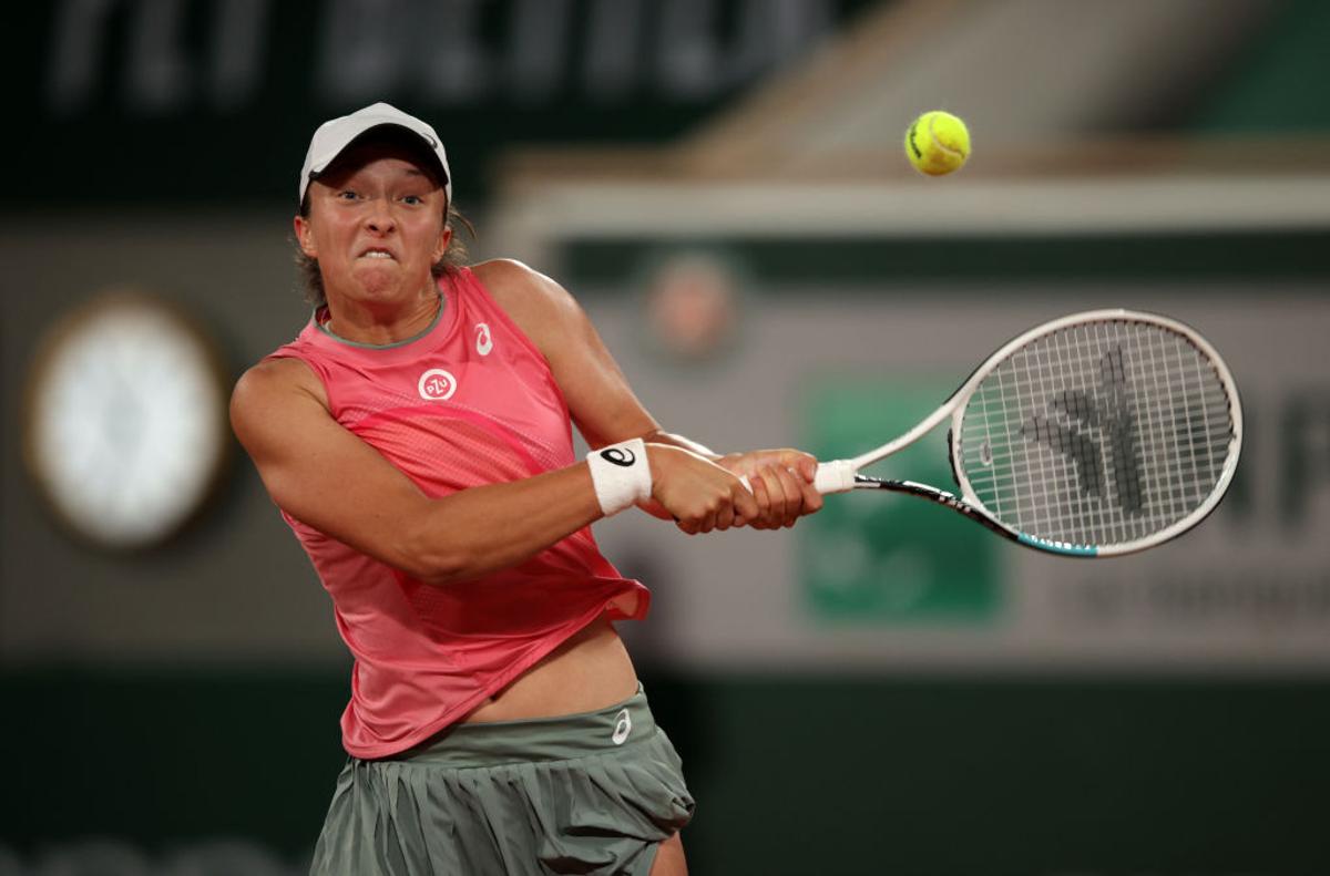 Iga Swiatek - Marta Kostyuk, Roland Garros 2021 / FOTO: GettyImages