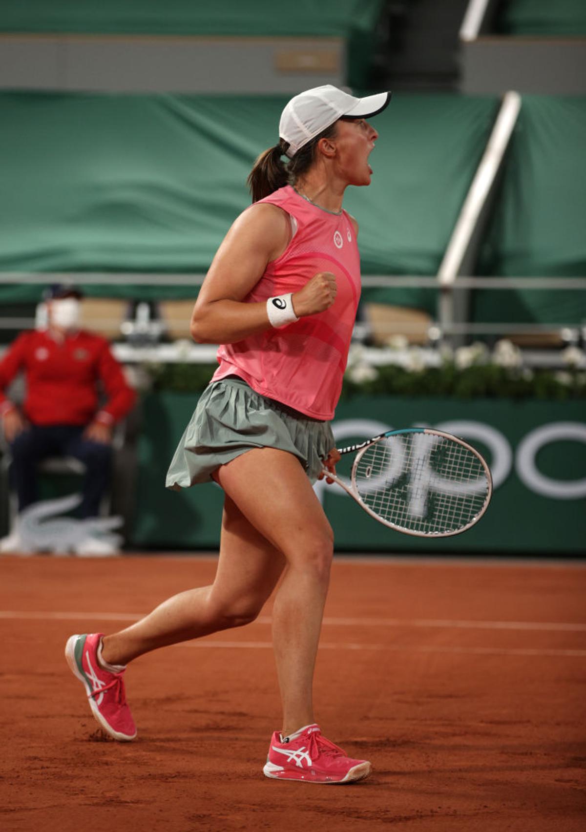 Iga Swiatek - Marta Kostyuk, Roland Garros 2021 / FOTO: GettyImages