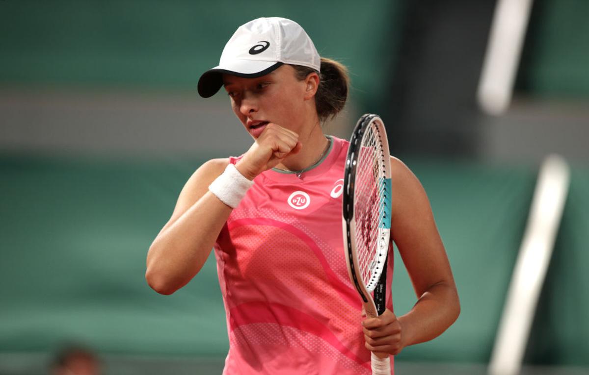 Iga Swiatek - Marta Kostyuk, Roland Garros 2021 / FOTO: GettyImages