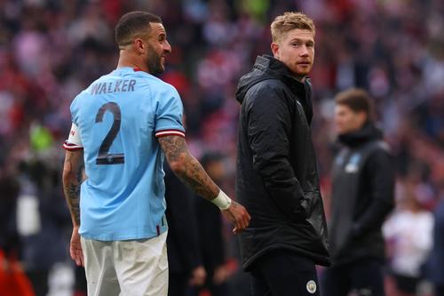 Kyle Walker este incert pentru finala Champions League, contra lui Inter. 
Foto: Imago