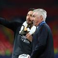 Davide, alături de Carlo Ancelotti, selecționrul Braziliei
