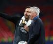 Davide, alături de Carlo Ancelotti