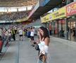 Alexandra Ionela Grigoriță, iubita lui Dennis Man, și-a făcut apariția în tribunele stadionului Steaua, pentru amicalul dintre România și Liechtenstein.