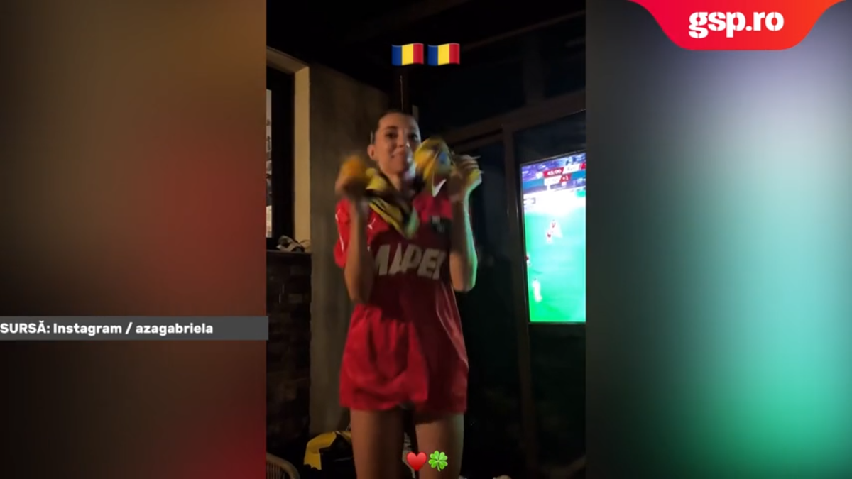 Aza Gabriela a sărbătorit prestația lui Horațiu Moldovan din prima repriză a meciului Austria - România
