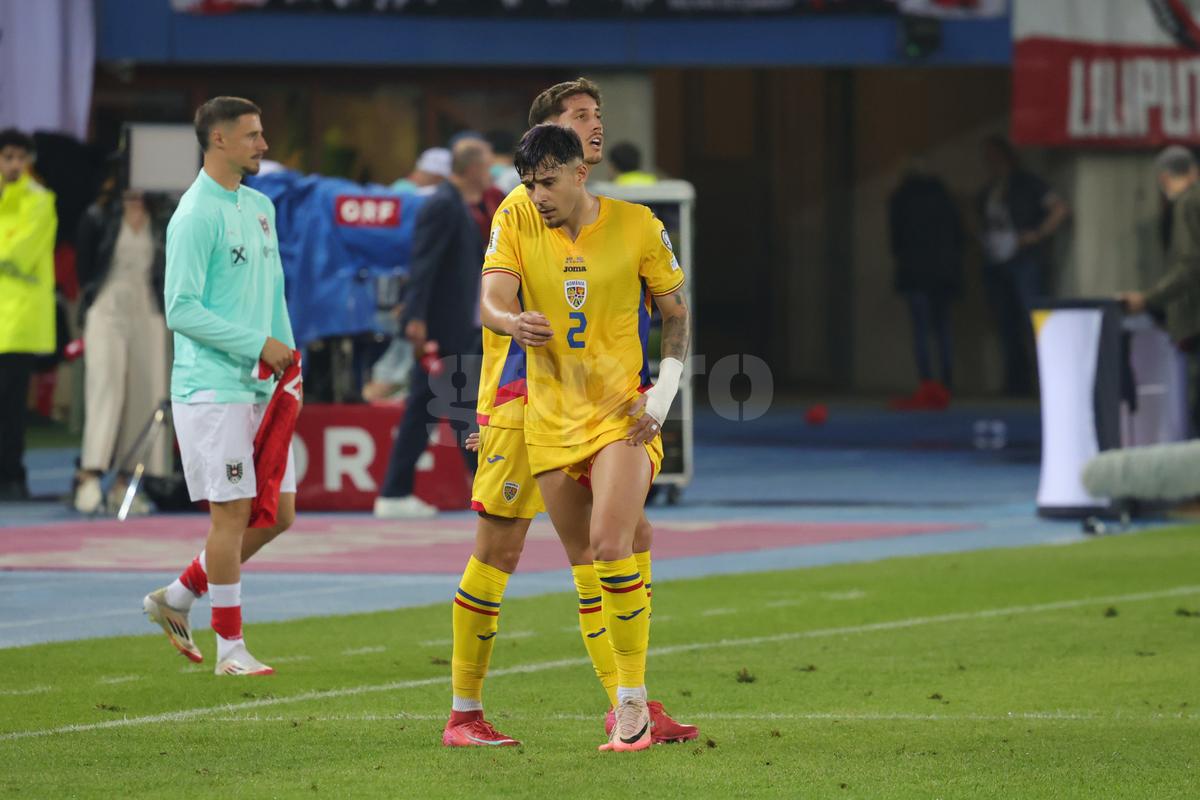 Ce s-a întâmplat imediat după fluierul final din Austria - România: cadre cu Lucescu, Stanciu și Burleanu