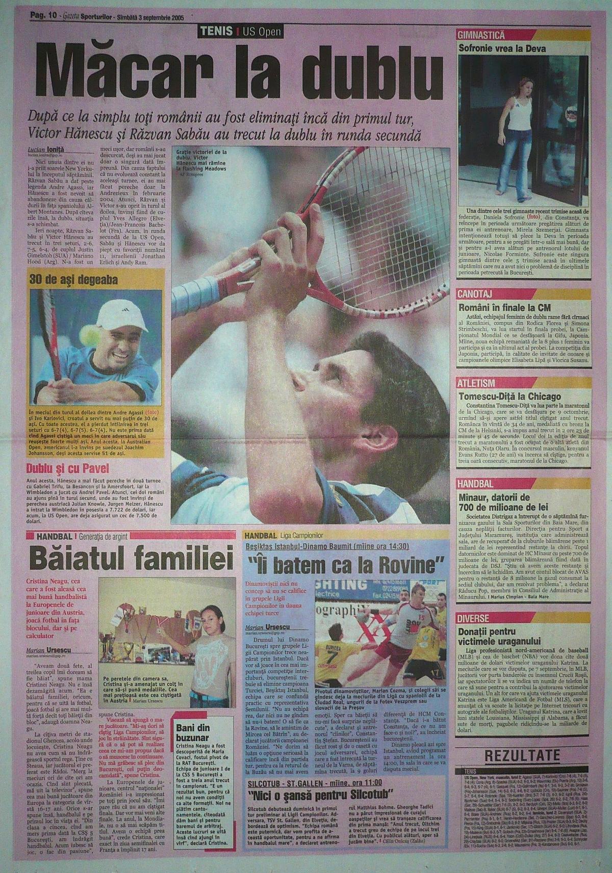 Cristina Neagu, pagini Gazeta Sporturilor