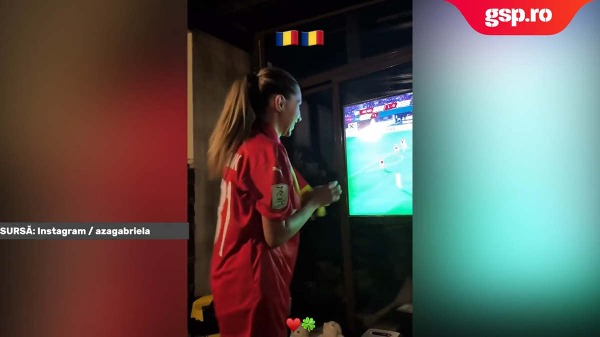 Aza Gabriela a sărbătorit prestația lui Horațiu Moldovan din prima repriză a meciului Austria - România