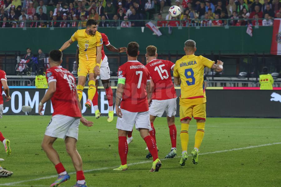 Austria - România, cadre surprinse în repriza a doua / Foto: Ionuț Iordache (GSP) Pe cine putem întâlni în semifinalele play-out-ului pe ruta Nations League » Ce procent infim mai avem pentru o calificare directă la Mondial!