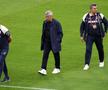 Primul lucru pe care l-a făcut Mircea Lucescu când a ajuns pe stadionul din Viena, înainte de Austria - România / foto: Ionuț Iordache (GSP)
