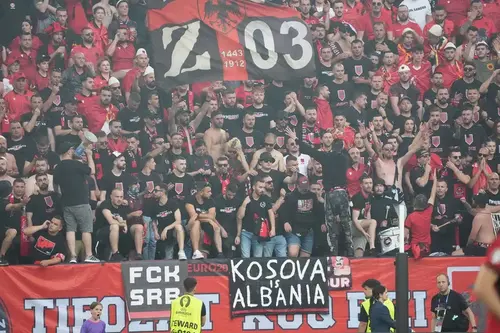 Imagini înainte de Albania - Serbia, meci cu risc maxim în preliminariile Campionatului Mondial din 2026. FOTO: Imago Images