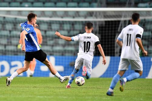 Matias Kait, de la Rapid, a marcat în Estonia - Israel // foto: Imago Images