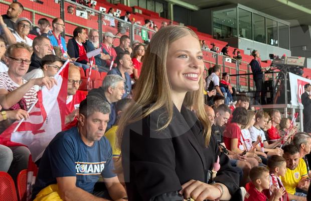 Antonia a „zburat” la Viena pentru a-l vedea pe Daniel Bîrligea în Austria - România: „Sunt atât de bucuroasă că sunt aici!”