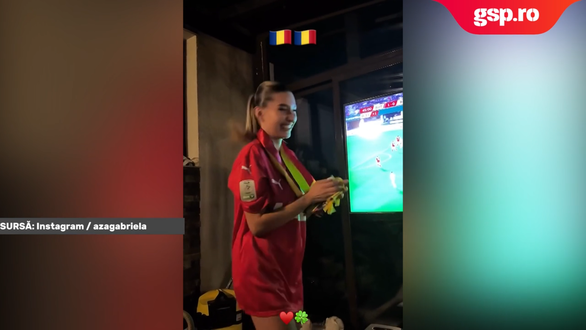 Mândră de iubitul titular în naționala României! I-a făcut galerie în fața televizorului: „Nu știți câte emoții am”