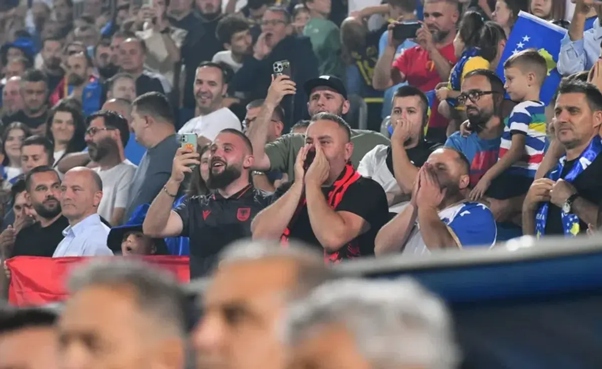 Imagini înainte de Albania - Serbia, meci cu risc maxim în preliminariile Campionatului Mondial din 2026