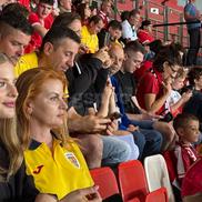 Antonia Salanță, iubita lui Daniel Bîrligea, a fost prezentă în tribunele stadionului „Ernst-Happel” la Austria - România. FOTO: Andrei Crăițoiu (GSP.RO)