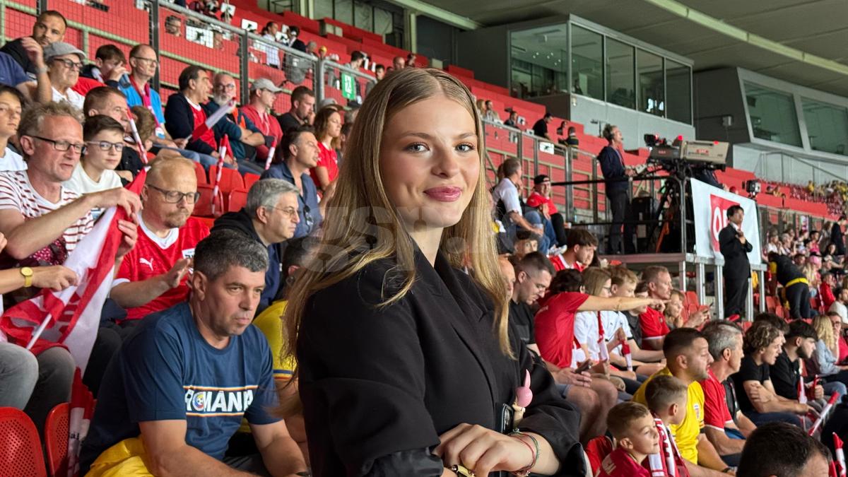 Antonia a „zburat” la Viena pentru a-l vedea pe Daniel Bîrligea în Austria - România: „Sunt atât de bucuroasă că sunt aici!”