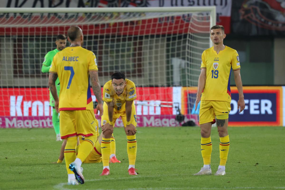 Ce s-a întâmplat imediat după fluierul final din Austria - România: cadre cu Lucescu, Stanciu și Burleanu