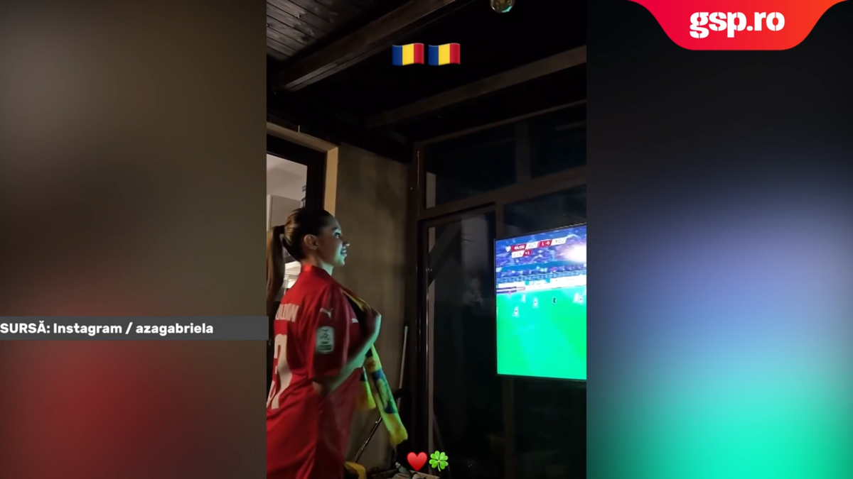 Mândră de iubitul titular în naționala României! I-a făcut galerie în fața televizorului: „Nu știți câte emoții am”