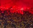 Ultrașii de la „Uniți sub tricolor” au aprins zeci de torțe în Austria - România. Foto: Andrei Crăițoiu (GSP.RO)