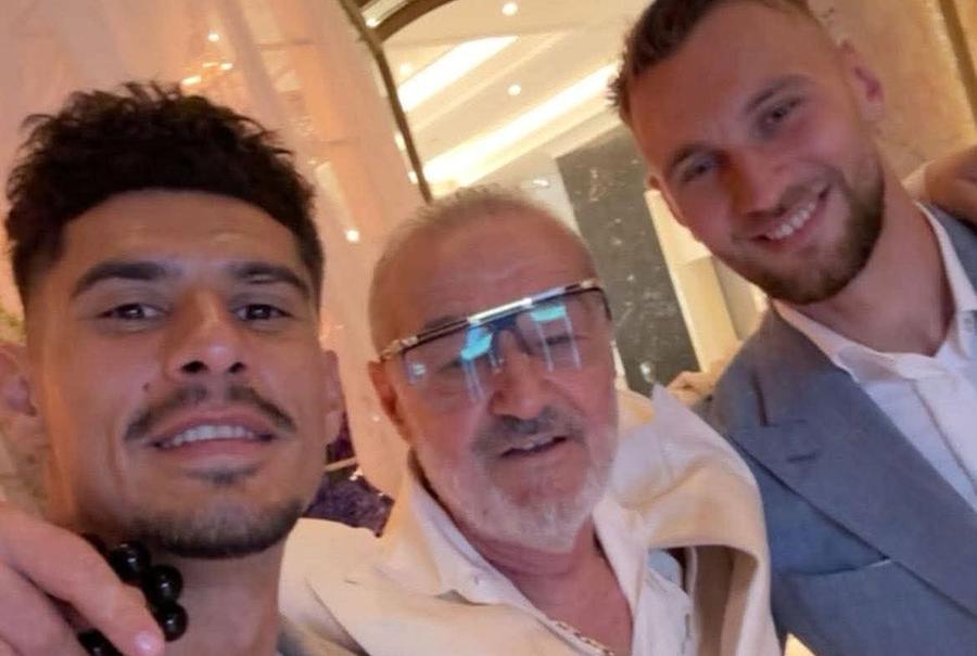 Becali s-a fotografiat alături de Florinel Coman și Denis Drăguș // Foto: Instagram De ce transferul lui Drăguș la FCSB e foarte greu de realizat
