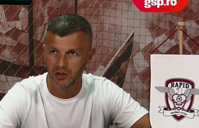VIDEO Ovidiu Burcă, înaintea primului meci al Rapidului post-pandemie: „Avem un dezavantaj enorm”