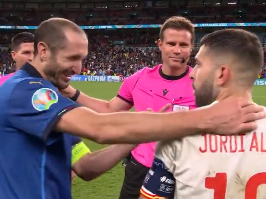 Jordi Alba și Chellini, fază spectaculoasă la EURO