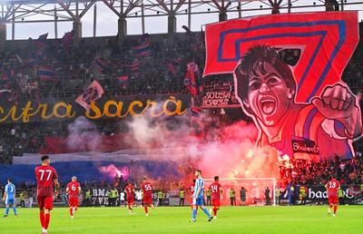 CSA Steaua - OFK Belgrad 6-0 » Spectacol făcut de roș-albaștri în meciul de inaugurare a noului stadion din Ghencea