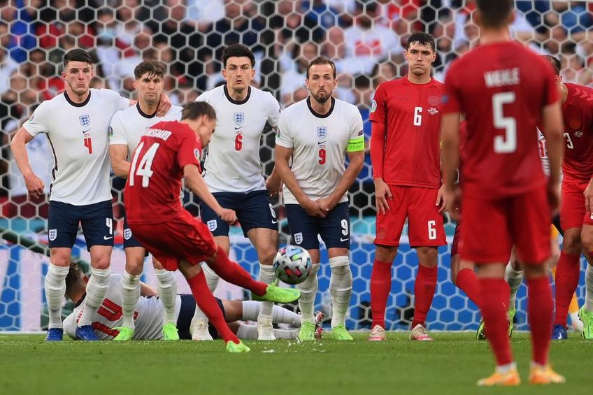 Mikkel Damsgaard, gol în Anglia - Danemarca // foto: Guliver/gettyimages