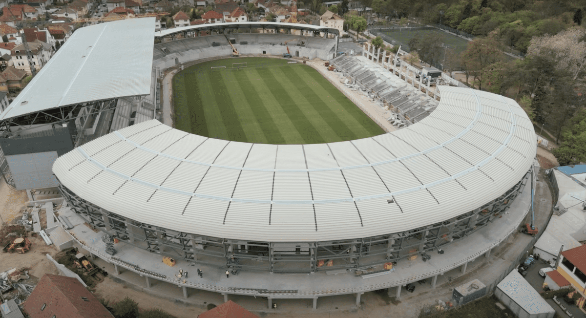 Cum arată lucrările la stadionul lui Hermannstadt - martie 2022