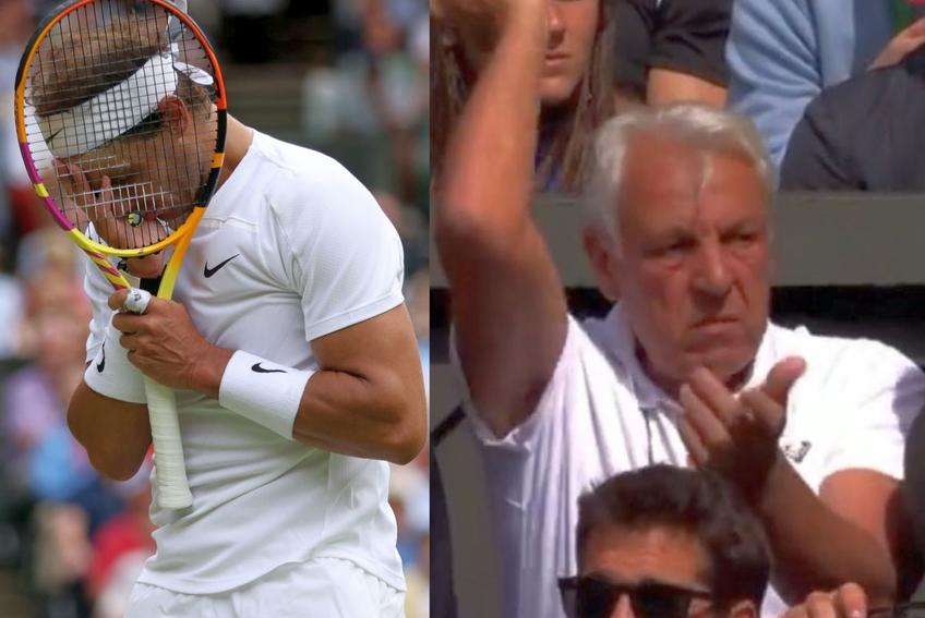 Chinuit de o accidentare abdominală, ibericul a ignorat gesturile disperate ale tatălui său, care îi cerea să abandoneze în meciul cu Taylor Fritz