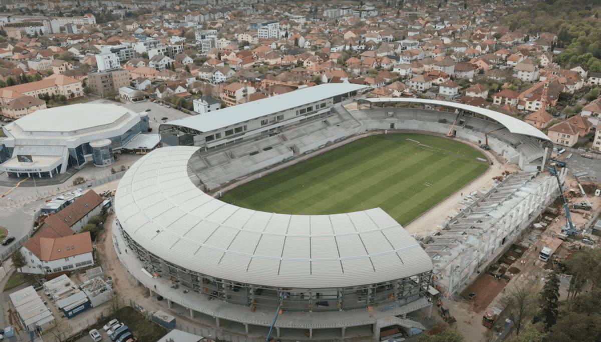 Cum arată lucrările la stadionul lui Hermannstadt - martie 2022