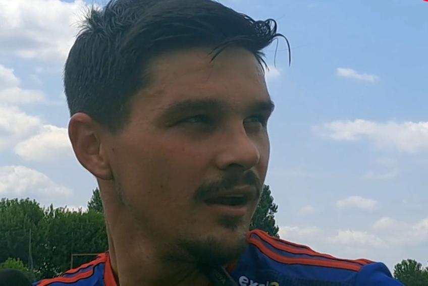 Alexandru Buziuc, la finalul amicalului CSA Steaua - CS Tunari 2-2