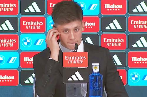 Arda Guler, în conferința de prezentare la Real Madrid
