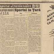 Cronica din „Universul” în care e menționat antrenorul Cargnelli, de la Poli și CAT Timișoara