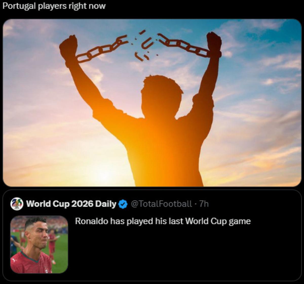 Fără milă » Cristiano Ronaldo, ținta meme-urilor după eliminarea Portugaliei de la Mondial