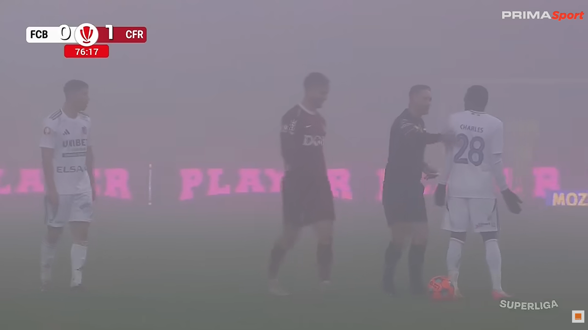 Cartonașul galben luat de Djokovic în Botoșani - CFR Cluj 0-1