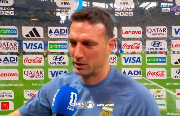 Lionel Scaloni, selecționerul Argentinei, a părăsit interviul după 12 secunde: „Doamne, nu pot!”