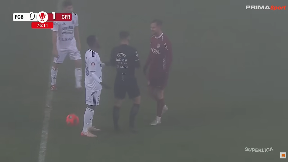 Cartonașul galben luat de Djokovic în Botoșani - CFR Cluj 0-1